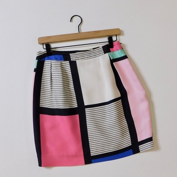 KATE SPADE Barry Pop of Color Block Stripe Colorblock Mini Colorful Size 6 - Picture 3 of 16